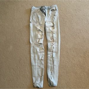 American Eagle ripped skinny jeans